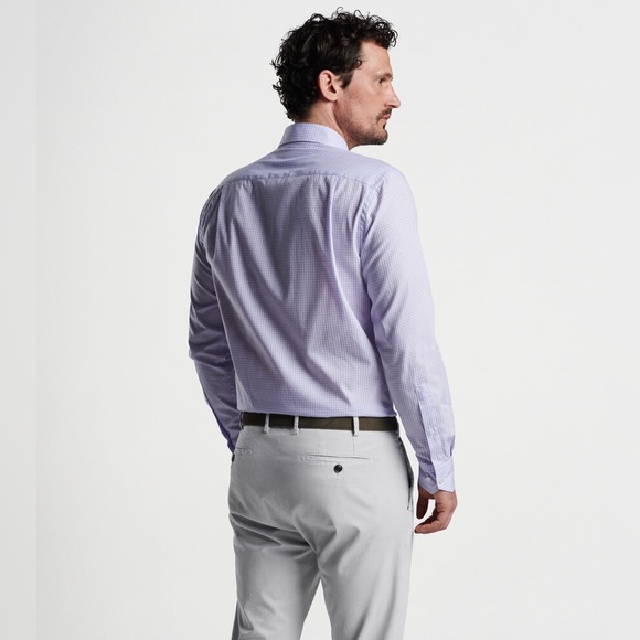 CHARLES TYRWHITT light purple button down blouse p30-41 - Picture 2 of 9